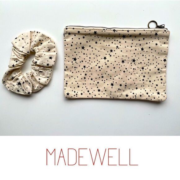 NWOT! Madewell matching zip up travel pouch and scrunchie! - Picture 1 of 5